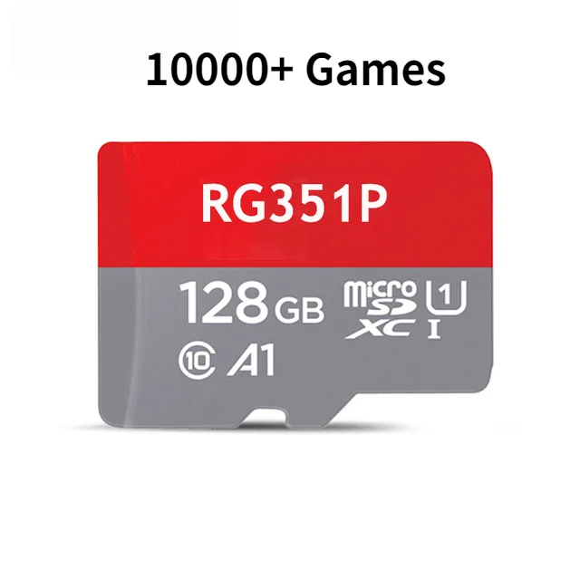 128G ANBERNIC RG351P Retro Game Console RK3326 Linux System PC Shell PS1 Game Player Portable Pocket RG351 Handheld Game Console 