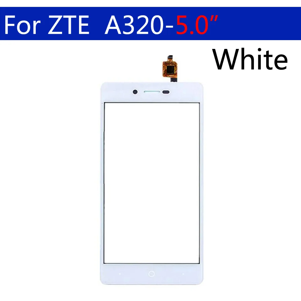 Для zte Blade L7 A320 сенсорный экран панель дигитайзер сенсор сенсорный экран Замена 5,0 дюймов