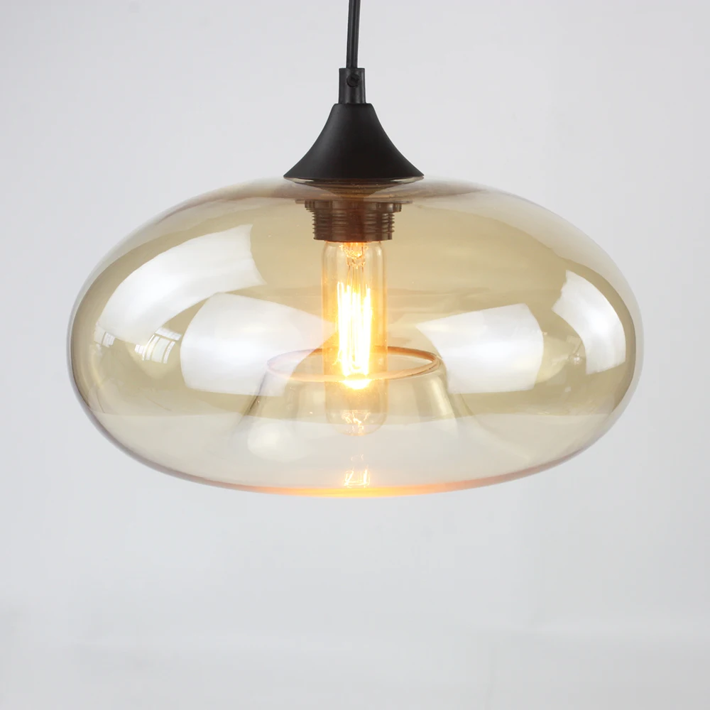 Lâmpada com Luzes Cabo para Restaurante Sala de Estar Arte Moderna Deco Pendurado Vidro Colorido E27e26 Pingente Led Café Cozinha Barra 17 Computers & Electronics