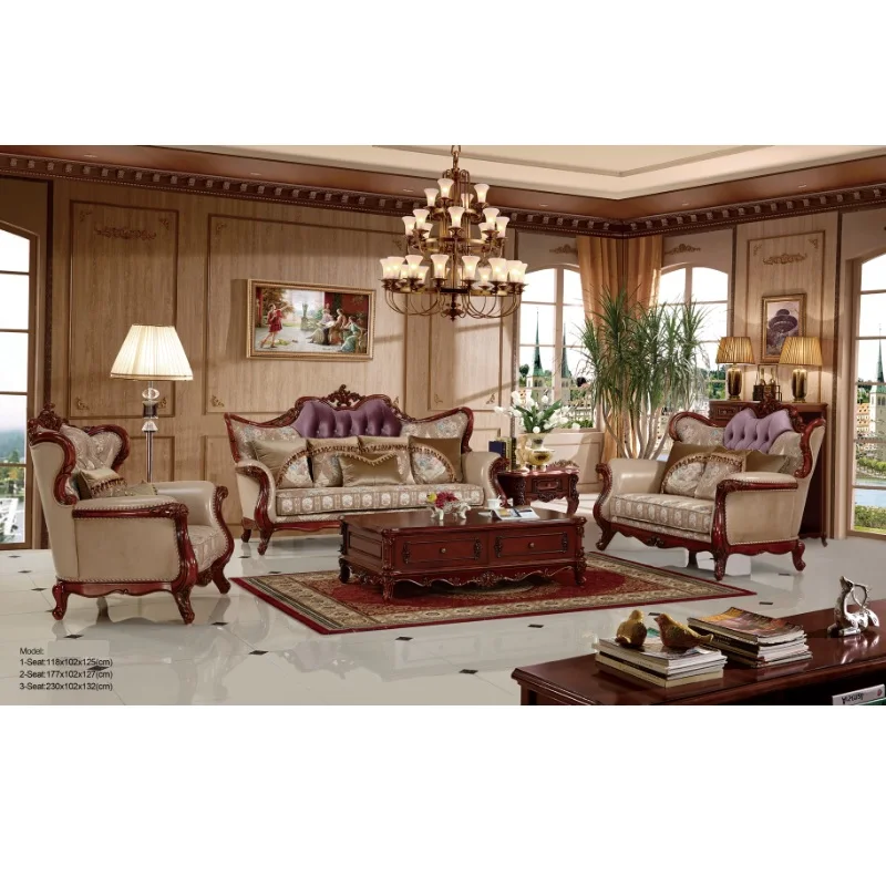 Аравийский стиль роскошный ручной резной секционный диван набор esigns Королевский стиль с конкурентоспособной ценой от фабрики WA556