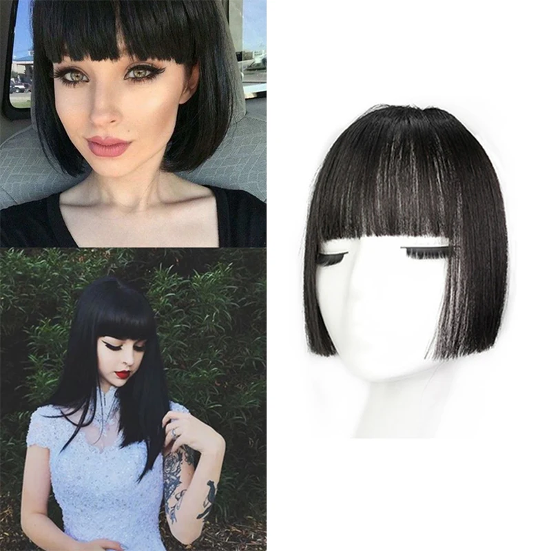clip in bangs black hair