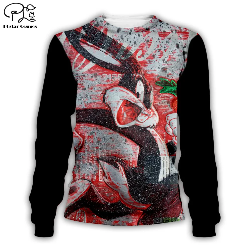 Ух девушка аниме «Багз Банни» цветной костюм с детскими рисунками Новая мода 3dprint застежки-молнии/толстовки/Толстовка/куртка/для мужчин и женщин, S-4