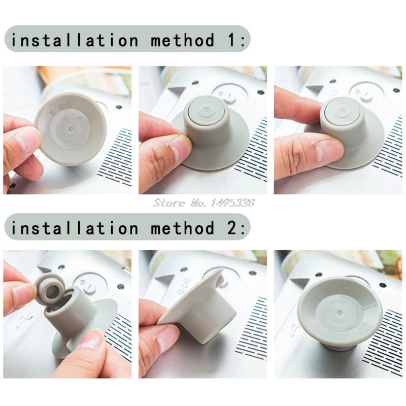 4pcs Notebook Accessory Laptop Heat Reduction Pad Cooling Feet Holder Professional Cooling Feet Sucker Thermal Bracket Drop Ship