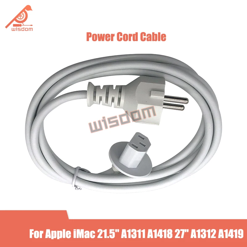 Full New US EU UK Version Power Cord Cable for Apple iMac 21.5"A1311