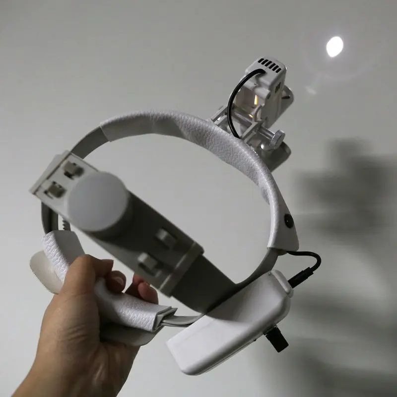 US $141.65 35X Magnify High Intensity LED Light Headlight Headband Loupe Binocular Magnifier Loupes Rechargeable