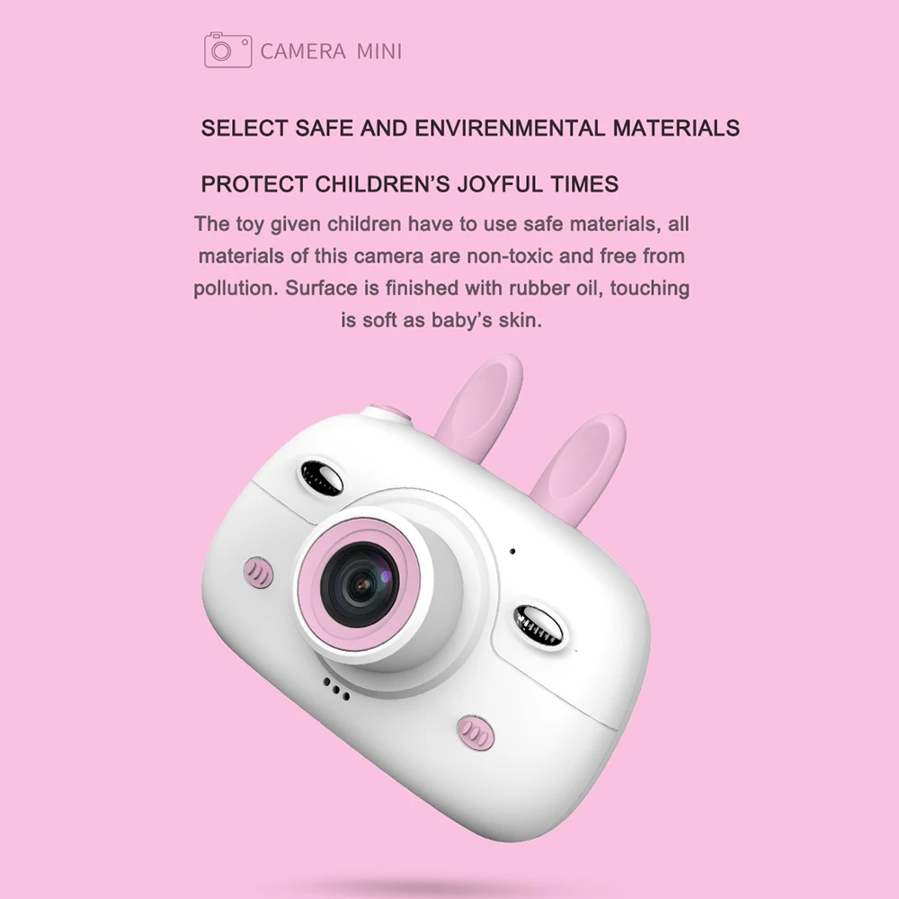 Portable Mini 1080P Camera Kids Digital Cameras for Children Baby Video Large Screen Camcorders For Birthday Christmas Gift Toys