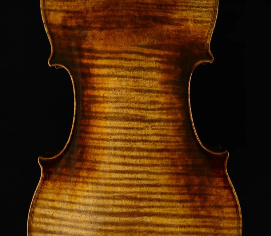 Реальные фото мастер скрипка Stradivari 1716 Messiah скрипка 1-P пламя назад