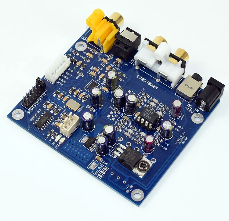 ES9038Q2M ES9038 I2S Fiber coaxial Input Decoders Mill Board DAC Decoding Board For Amplifier AMP Support I2S DSD 256K