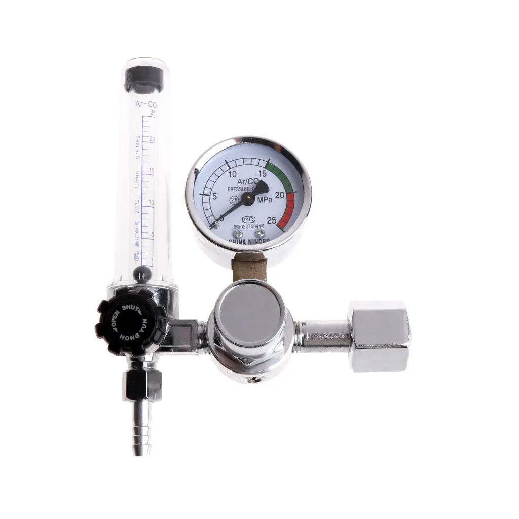 

0-25Mpa Argon Regulator CO2 Mig Tig Flow Meter Gas Regulator Flowmeter Welding Weld Gauge Argon Regulator Pressure Reducer