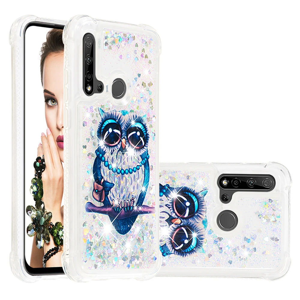 Bing Quicksand Cover For Huawei P30 P20 Nova 5i Pro Mate 30 Lite 2019Silicone Liquid Bumper Transparent Soft Case | Мобильные