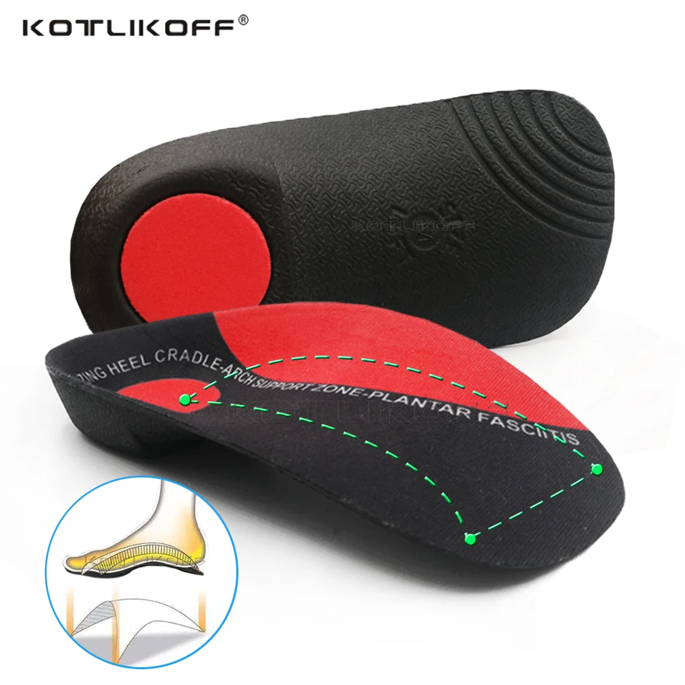 KOTLIKOFF-plantillas ortopédicas tacón fijo, accesorios para zapatos, soporte de duro, 3,5