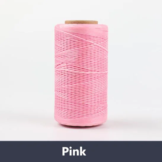 Pink 0,8 мм, 260 метров/рулон, обтекаемый вощеный хлопковый шнур, нить для изготовления ювелирных изделий, бисер, Проволочная веревка для браслета/ожерелья, фурнитура - Цвет: Pink