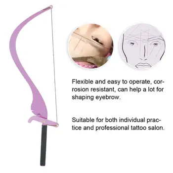 

New Microblading Line Marker Ruler with 10pcs Thread Lines Eyebrow Design Measuring Ruler Set Permanent Makeup Tattoo Supplies