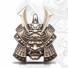 Carro fantasma samurai crânio carro adesivo 3d tridimensional metal modificação corpo adesivo cauda marca fora de estrada adesivo decorativo