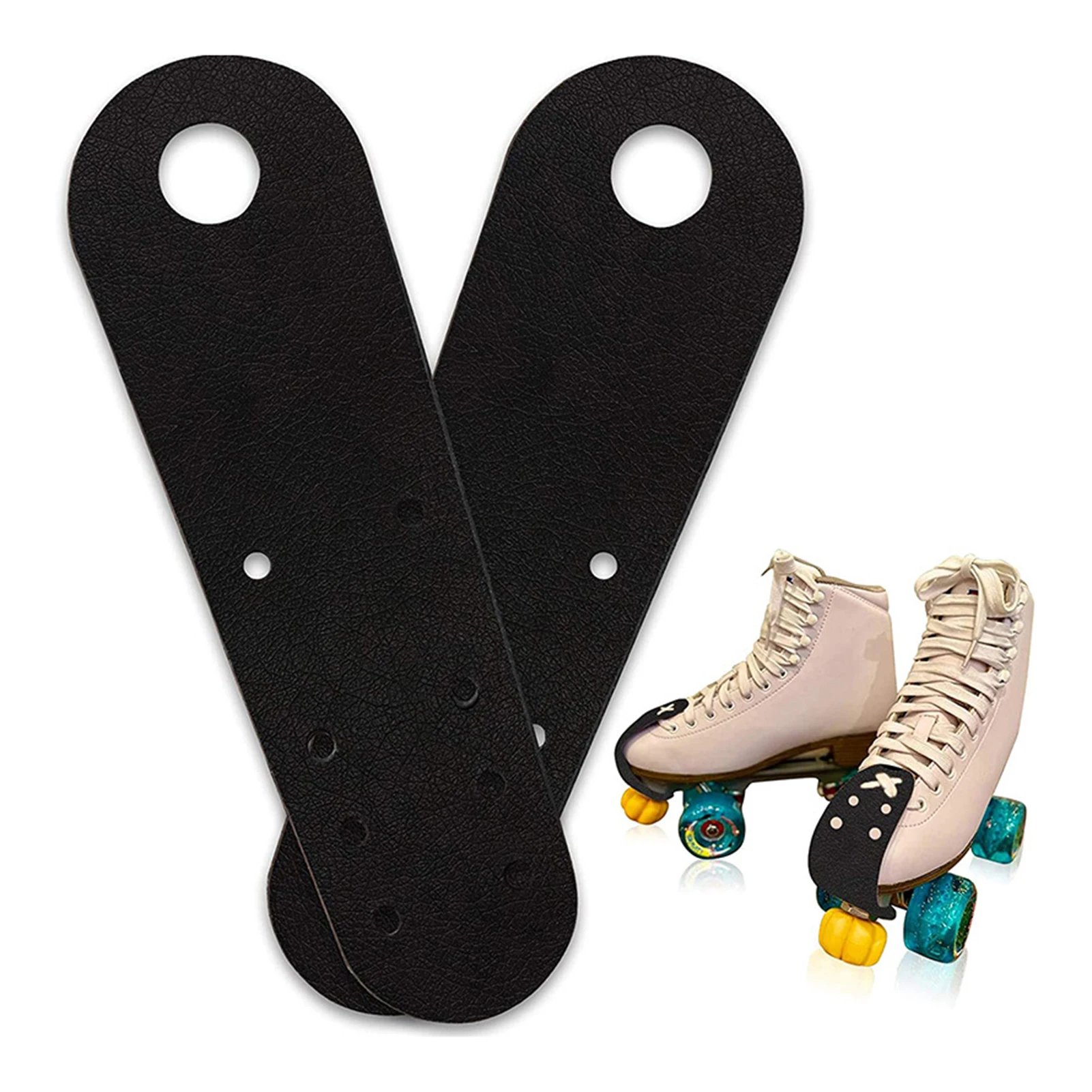 2PCS Roller Skates Skating Shoes Protector Roller Skating Leather Toe Guards Protective Durable Toe Caps Wholesale