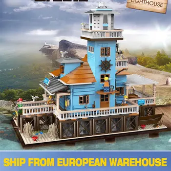 

Creative Series The Dive Shop Fishing Lighthouse and Boat Hous Diner Model Building Blocks Bricks 16050 Toys Kids Christmas Gift