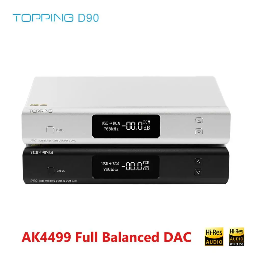 Топпинг D90 HIFI AK4499 USB DAC Bluetooth 5,0 DSD512 CAR8675 LDAC Hi-Res аудио HIFI декодер