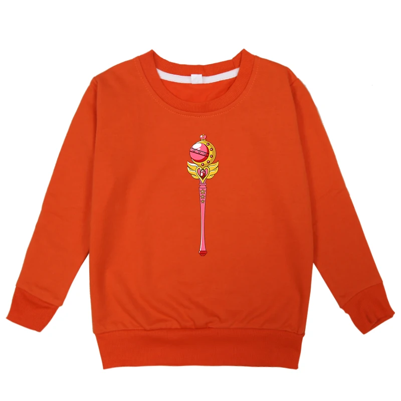 Hoodies 3 Sailor Moon Print Kids Girls Spring Autumn Cotton Clothes Sweatshirt Fashion Baby Boys Long Sleeve Blouse Sweat Enfant Fille - Цвет: Hoodies 3