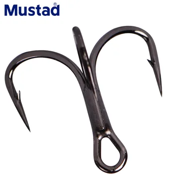 

Mustad Norway TG76NP-BN KVD 3X Hook 2 Double Shorten Hooks Prevent South Oil Giant Sea Barbed Fishhook High Carbon Steel