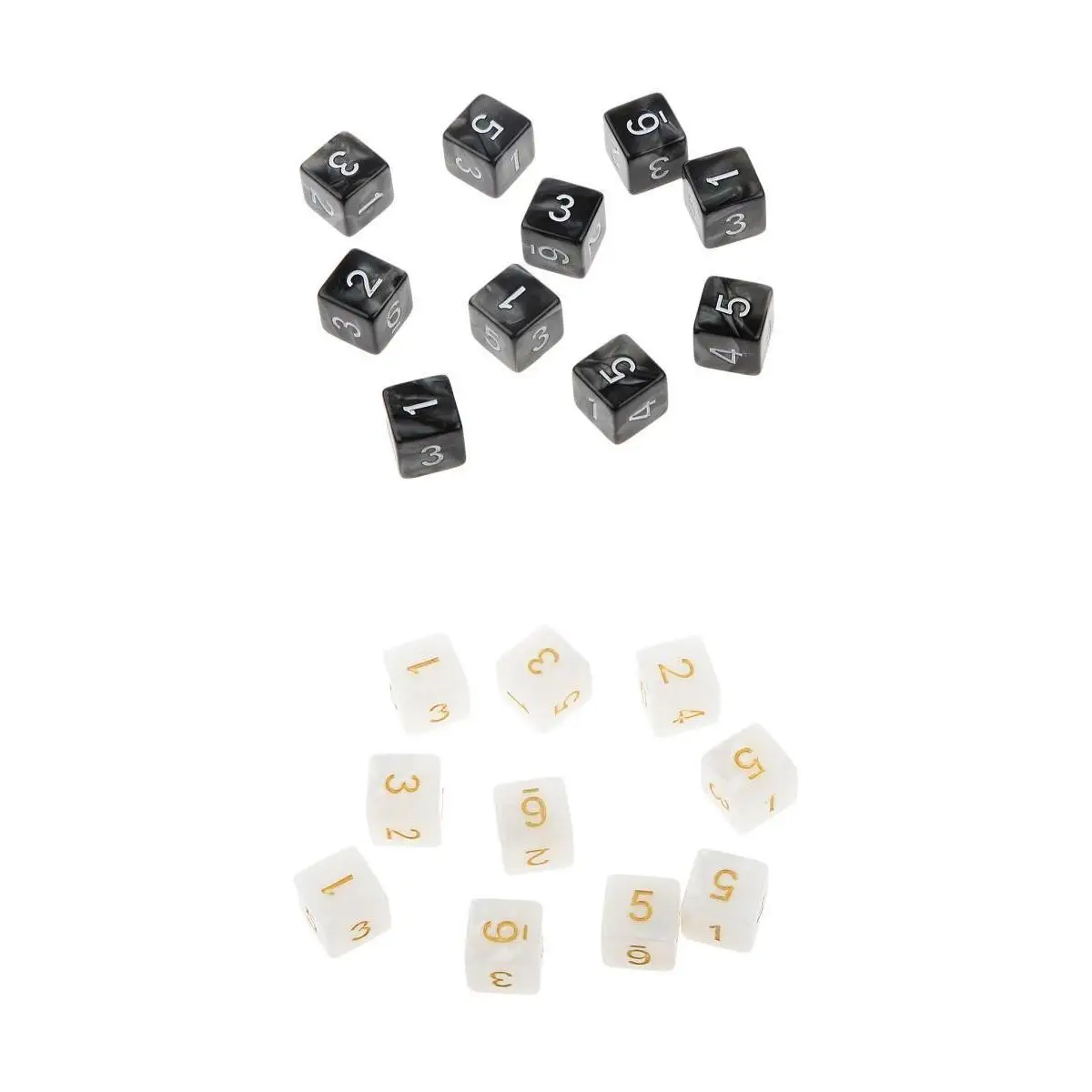 20Pcs 16mm Six Sided Dice D6 Square for Playing Dungeons D&D TRPG Game Toys