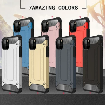 

100pcs/lot For iPhone SE 2020 SE2 Removable Tough Armor Military Heavy Duty Hard Case For iPhone 11 Pro Max