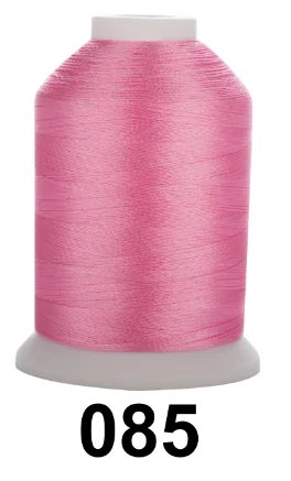 60 цветов Simthread Brother цветная компьютерная вышивка нить полиэстер лед шелк 5000 м пагода линия Brother цвет номер - Цвет: 085 Pink