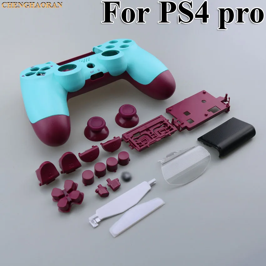 

10sets Replacement Full shell and buttons mod kit For jds 040 JDM 040 DualShock 4 PlayStation 4 PS4 Pro Controller Housing Cover