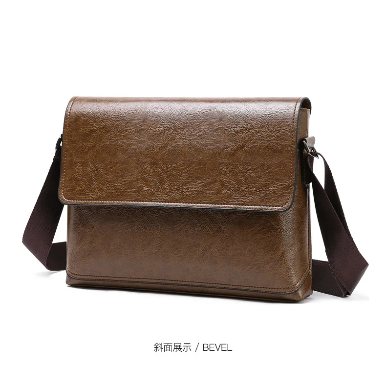 1PCS Summer New Fashionable Men's Bag Single Shoulder Messenger Handbag Pu Single Shoulder Bag