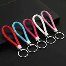 Напрямую от производителя веревка из полиуретановой кожи ручной работы плетеный брелок креативный парный брелок для ключей мужской женский брелок подвеска