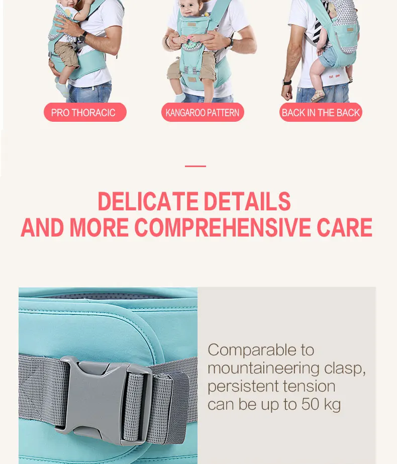 Breathable Baby Carrier Ergonomic Infant Backpack Hipseat for Newborn Prevent O-type Legs Sling Baby Wrap Kangaroos Carrier