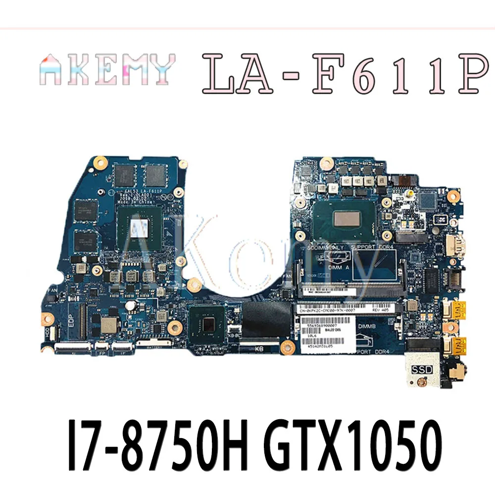 SAMXINNO CAL53 LA F611P материнская плата для ноутбука For DELL G3 15 3579 оригинальная I7 8750H