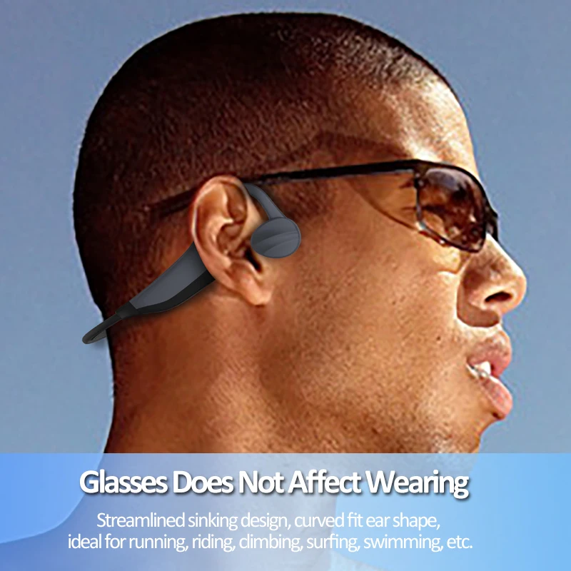 K7 Bone Conduction Headphones with IPX8 Waterproof Funvol