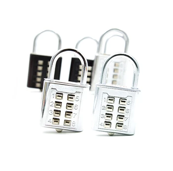 

10PCS 8 Dial Digit Blind Key Combination Lock Password Code Lock Padlock Drawer Gym Cabinet Luggage Padlock Fixed Password