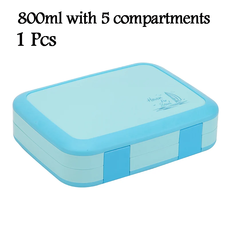 Ланч-бокс для детей, Microwavable, Bento box, контейнер для еды, студенческий детский снэк-бокс, портативный ящик для хранения, кухонные аксессуары - Цвет: 1 Pcs KT177