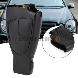 Coque de clé télécommande ABS Durable 3/2 boutons, 1 pièce, pièces de rechange pour Mercedes Benz W203 W211 W204 