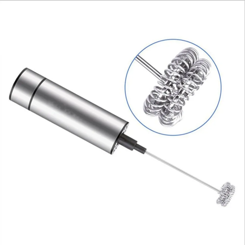 

Electric Hand Whisk explosion-type Electric Mixer Coffee Milk Egg Beater Stainless Steel Beat Egg Machine Double Spring Head