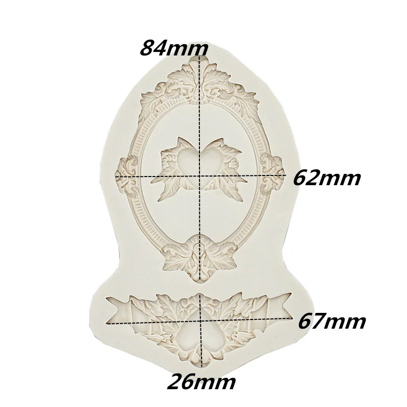 Love Leaf Photo Frame Silicone Mold Resin Kitchen Baking Tool DIY Cake Pastry Fondant Moulds Chocolate Dessert Lace Decoration