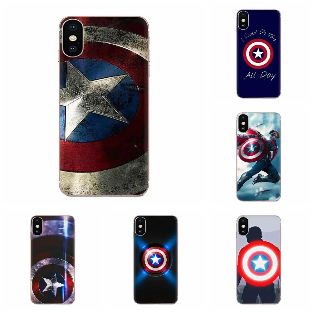 

For Galaxy Alpha Note 10 Pro A10 A20 A20E A30 A40 A50 A60 A70 A80 A90 M10 M20 M30 M40 Phone Cases Captain America Shield Marvel