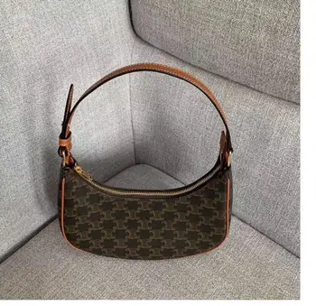 

Arc de Triomphe handbags 2020AVA vintage old flower canvas underarm bag shoulder bag