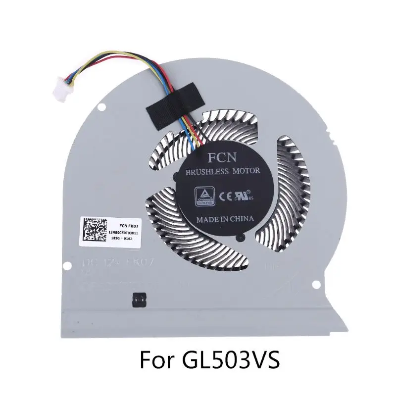 

CPU GPU Cooling Fan Replacement for ROG Strix GL503VS GL503VM Laptop Notebook R2JB