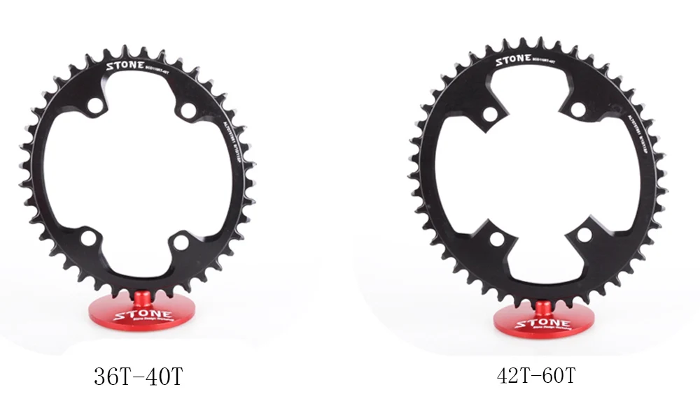Stein Oval Einzel Kettenblatt BCD110 110mm 105 R7000 Ultegra R8000 Dura Ace R9100 9-12s Faltung Straße fahrrad Kettenblatt – Detail 2