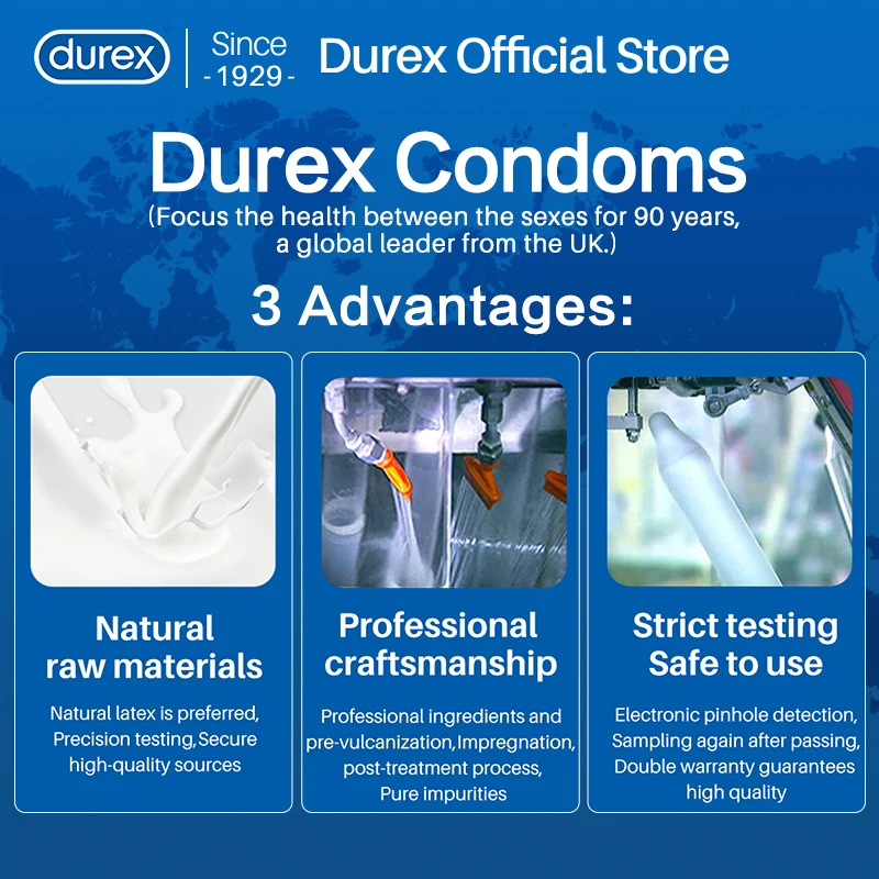 Durex for Long Sex Performa Climax Safe Delay Long Lasting Climax Control Lubricant Condoms Intimate Goods Sex Products 2