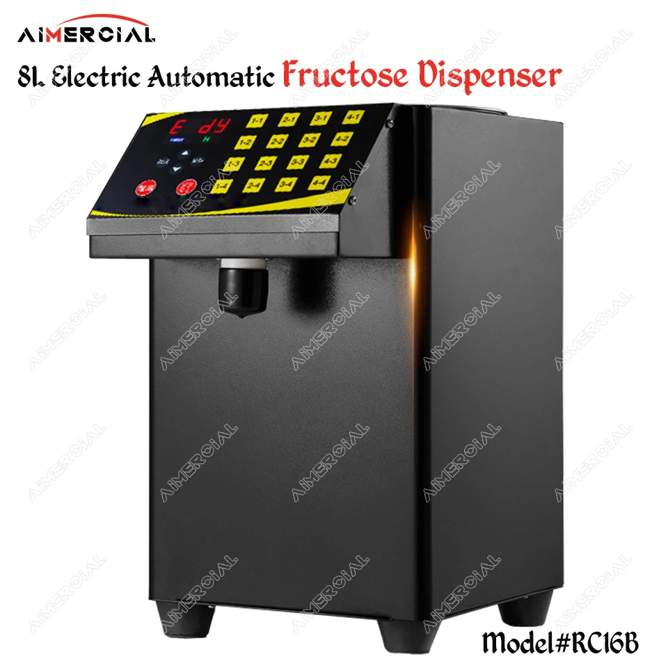 

RC16 Electric Automatic Fructose Dispenser Quantitative Fructose machine Syrup dispenser for Bubble tea shop