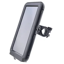 Universal Waterproof Phone Holder for Bikes and Motorcycles (Black)