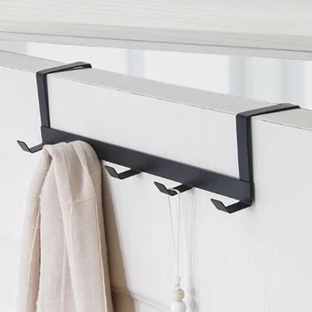 

29*7.5*6.3cm Door Hanging Rack Organizer Door Clothes Hanger Hooks Bearing Over Door Rack Towel Holder