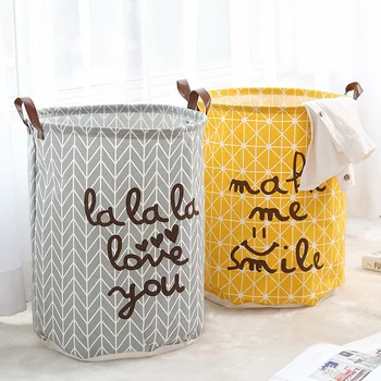 

Hot New Big Laundry Basket Clothes Bag Baskets Container Home Clothes Barrel Bags Kids Toy Laundry Basket Storage Organizer