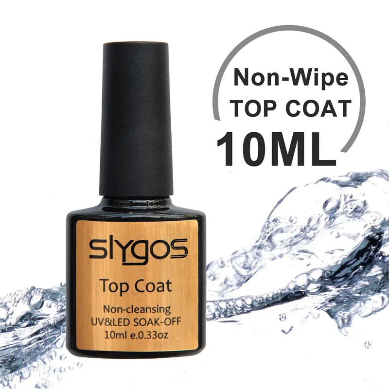 top coat New 10ML UV LED Glitter Sparkle Gel Polish Long Lasting Mermaid Pink Nude Shine Portable Soak Off Nail Art Gel Varnish Manicure - Цвет: top coat