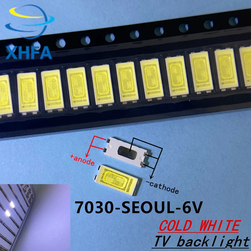 500 шт./лот для ремонта Sony Toshiba Sharp LED LCD TV подсветка сеульские SMD светодиоды 7030 6V