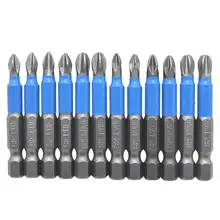 12pcs/set Magnetic Screwdriver S2 Steel Electric Screw Driver Bits Screwdriver Drill Bit PZ1, PZ2, PZ3, PH1, PH2, PH3