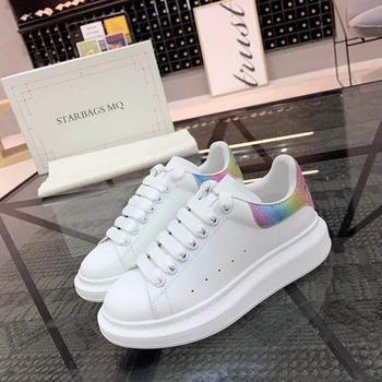 

Starbags MCQ the highest version of male and female student sports shoes Italian design fashion flat shoes high quality leather